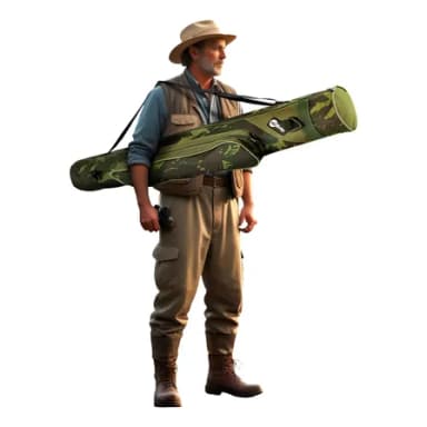 Mochila Pesca Guarda Varas Pescador 100cm Acessório Promoção