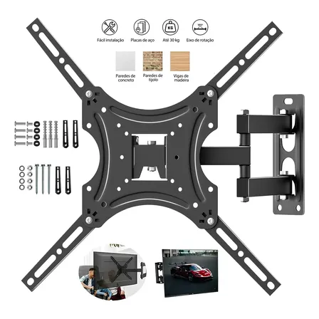 Suporte Universal Tv Articulado Braço P/monit. Parede 14-55