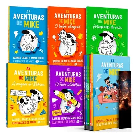 As Aventuras De Mike Volume 1 + Volume 2 + Volume 3 + Volume 4 + O Livro Interativo