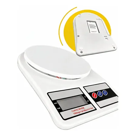 Balança Digital De Cozinha Para Alimentos 10kg Alta Precisão Branco 10 Kg