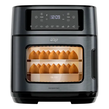 Air Fryer Oven 12L WAP 10 Funções Pré-Programadas Dois Andares Antiaderente GrayStone Fritadeira Elétrica 220V