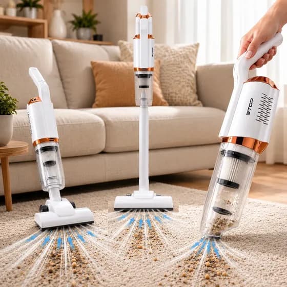 Aspirador Turbo Full De Pó Portátil Sem Fio Usb Recarregável