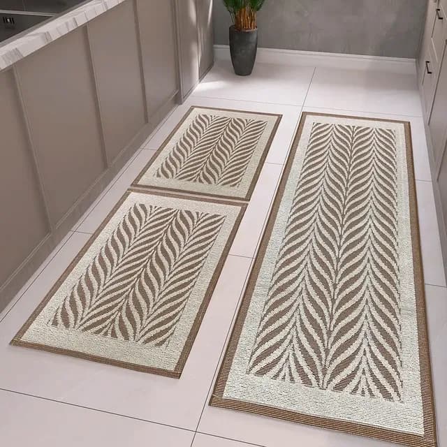 Tapetes E Passadeira 3 Peças Em Tear Para Cozinha Axia Luxo