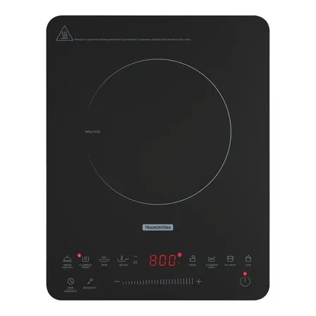 Cooktop De Inducao Ou Eletrico Slim Touch Ei30 Tramontina Cor Preto