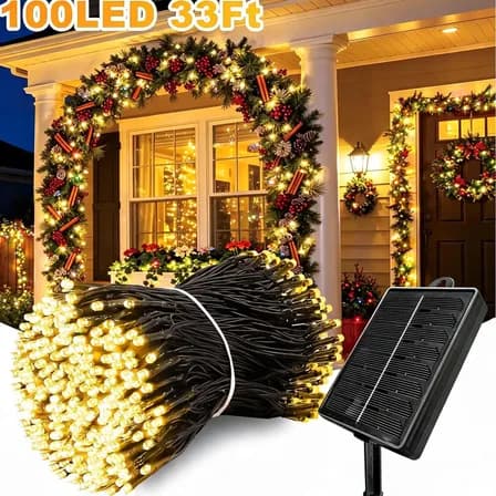 Pisca Pisca Solar 10m Luzes De Natal Externa 5v Dreamland