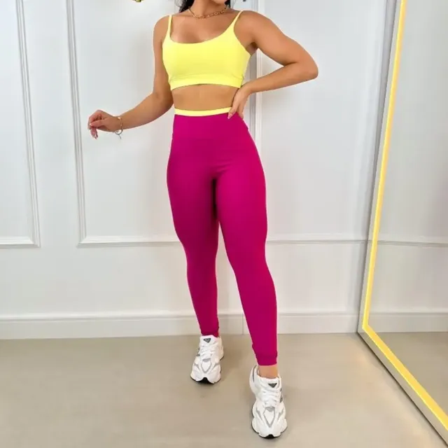 Conjunto Fitness Bicolor Feminino Academia Suplex Premium