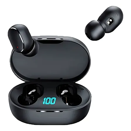 Fone Bluetooth Tws Sem Fio Preto Para iPhone 16 Pro Max Preto