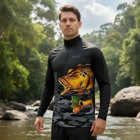 Kit 2 Camisas De Pesca Manga Longa Masculina Proteção Uv50+