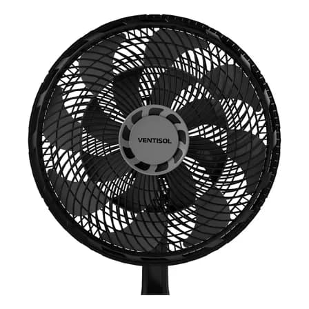 Ventilador De Mesa Oscilante Ventisol Turbo 16 Pás 40cm 40 Cm Preto 127v 16