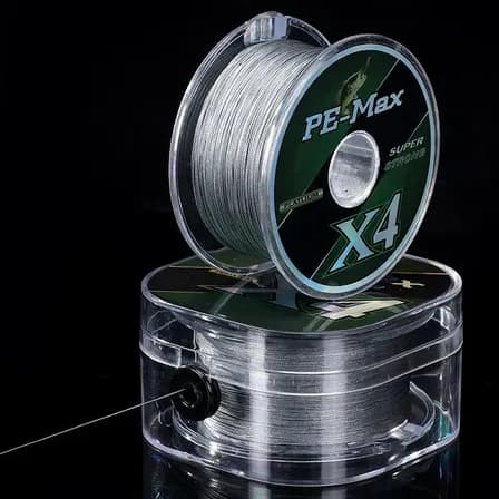Linha de Pesca Multifilamento AOSTSOA 300m 4 Fios Cinza 0.23mm 11kg