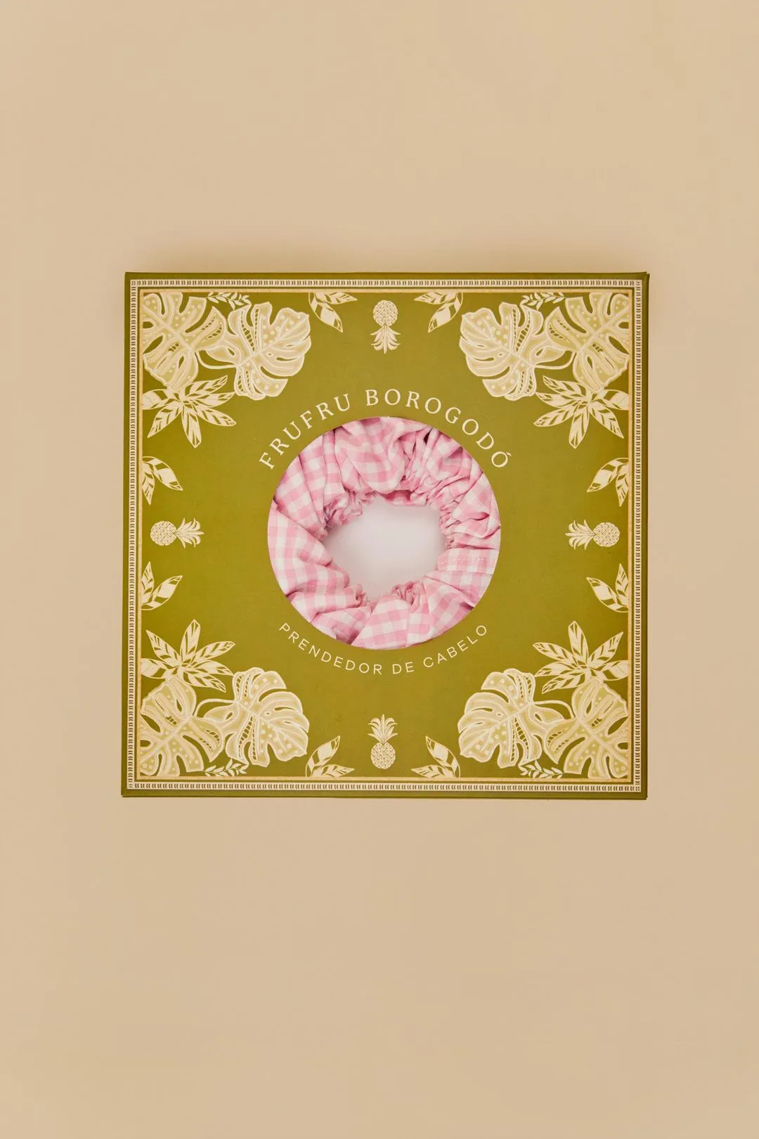 Frufru Borogodó Quadriculado Rosa