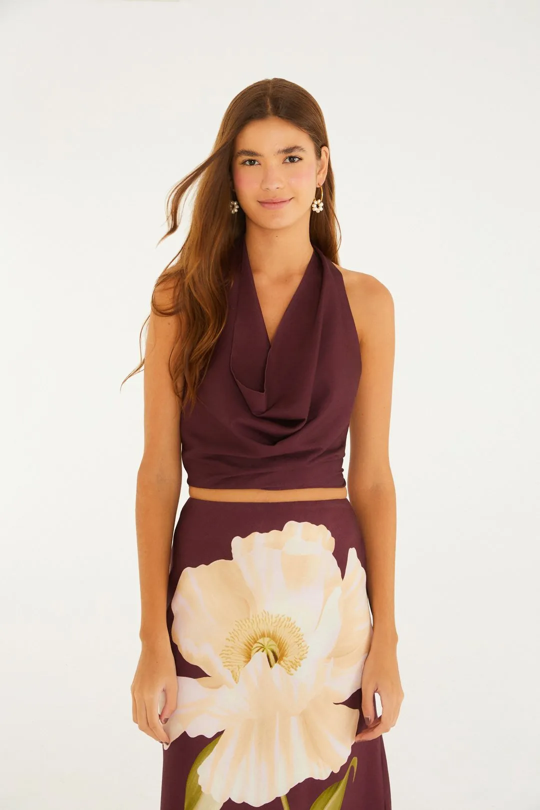 Blusa Degagê Estampada Papoula