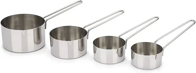 Brinox - Conjunto Medidores Top Pratic Xicara 4 Peças - Aço Inox