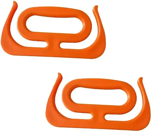 Kit 2 Alça Para Sacolas Compras Feira Supermercado - Laranja - Ideal Para Facilitar Suas Compras Garantindo um Deslocamento Mais Confortável
