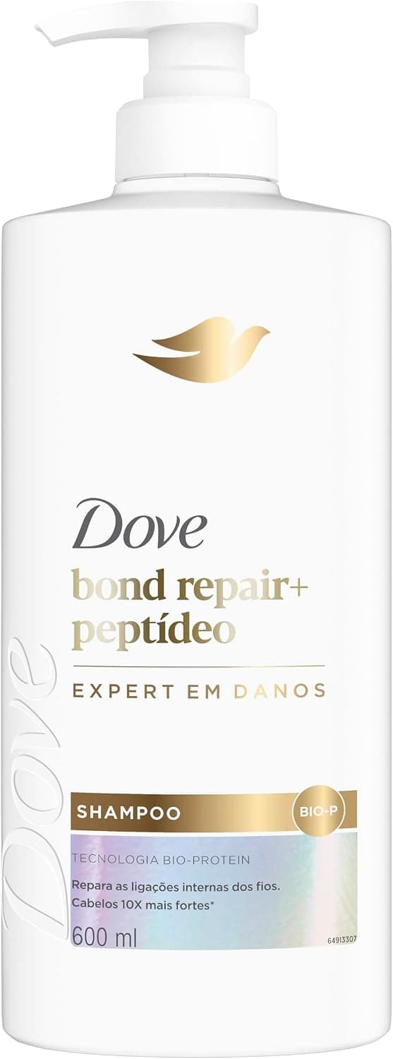 Dove Shampoo Bond Intense Repair + Peptídeo 600ml Pump