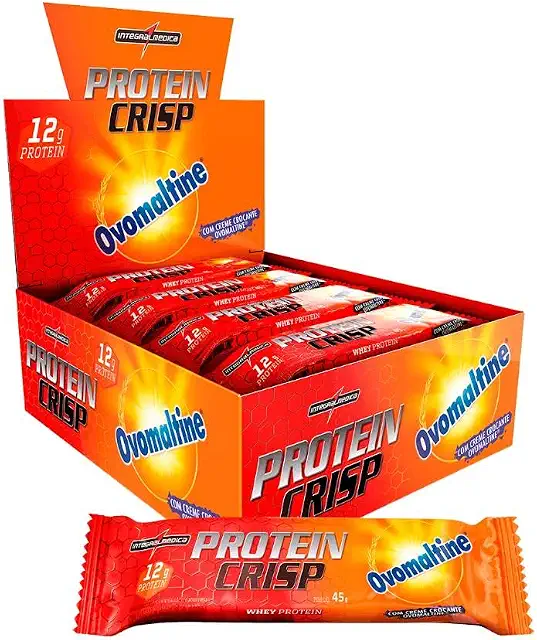 Integralmedica Whey Protein Crisp Bar Ovomaltine 12 Unidades