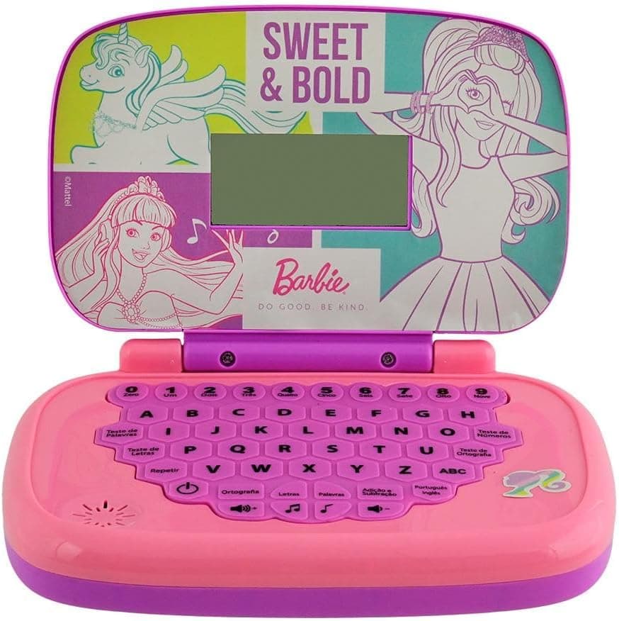 Candide, Laptop Infantil, Barbie, Brinquedo Educativo - Bilíngue