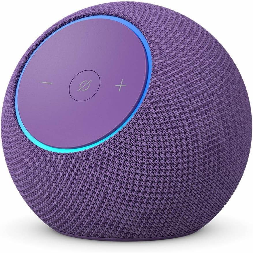 Amazon Echo Dot Max (Geração mais recente), smart speaker com Alexa, som envolvente e hub de casa inteligente integrado, ideal para sua sala de estar, Cor Roxa, com Acesso Antecipado à Alexa+