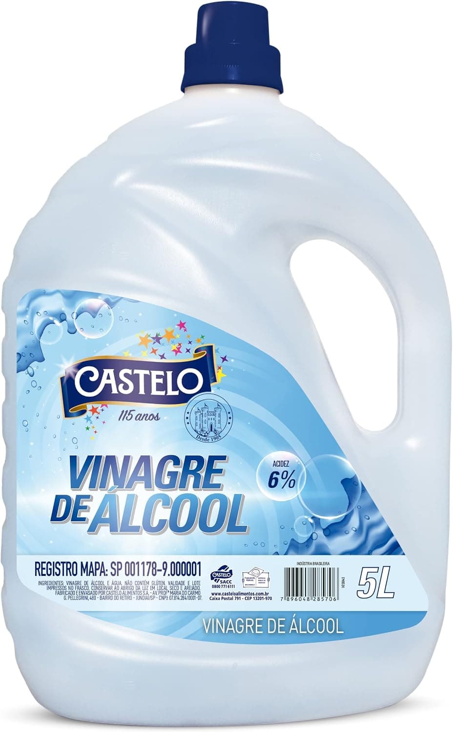 Vinagre de Álcool 6% Castelo 5l
