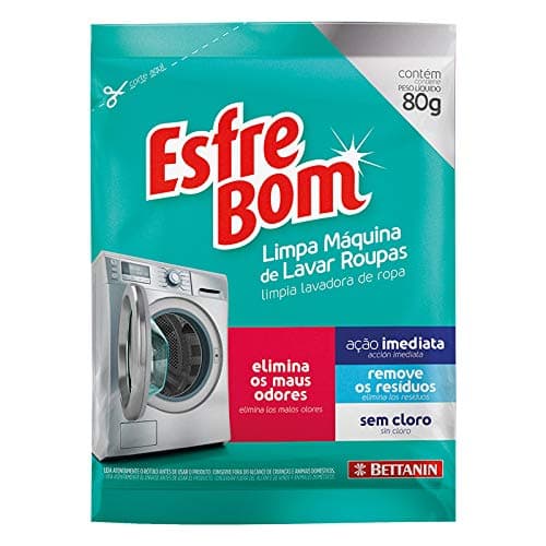 EsfreBom - Limpa Máquina de Lavar Roupas Sachê de 80 g, Bettanin