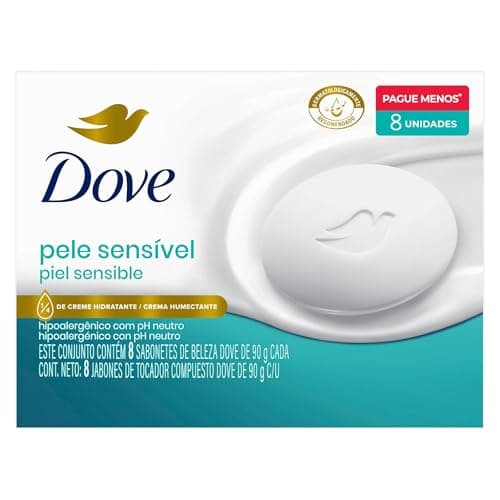Sabonete em Barra Dove Pele Sensível 90 g 8 unidades