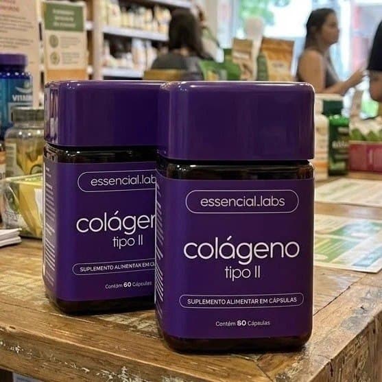 COLÁGENO TIPO 2 com 45mg - Fórmula Exclusiva com Máxima Concentração e Biodisponibilidade - 60 Cápsulas