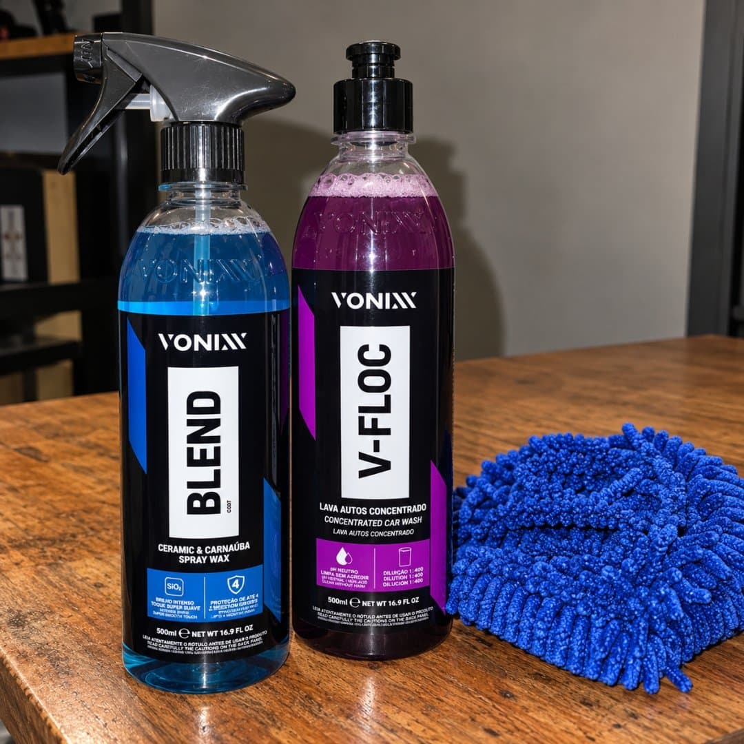 Cera Blend Spray Carnauba Vonixx Shampoo V-floc Toalha Microfibra